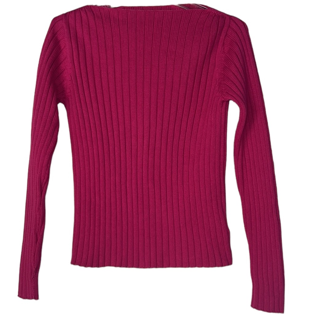 JONES NEW YORK SPORT SWEATER VINTAGE HOT PINK PETITE SIZE P/P
